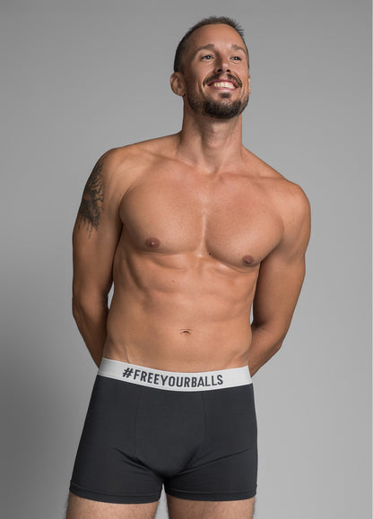 BLACK MODAL BOXER SHORTS