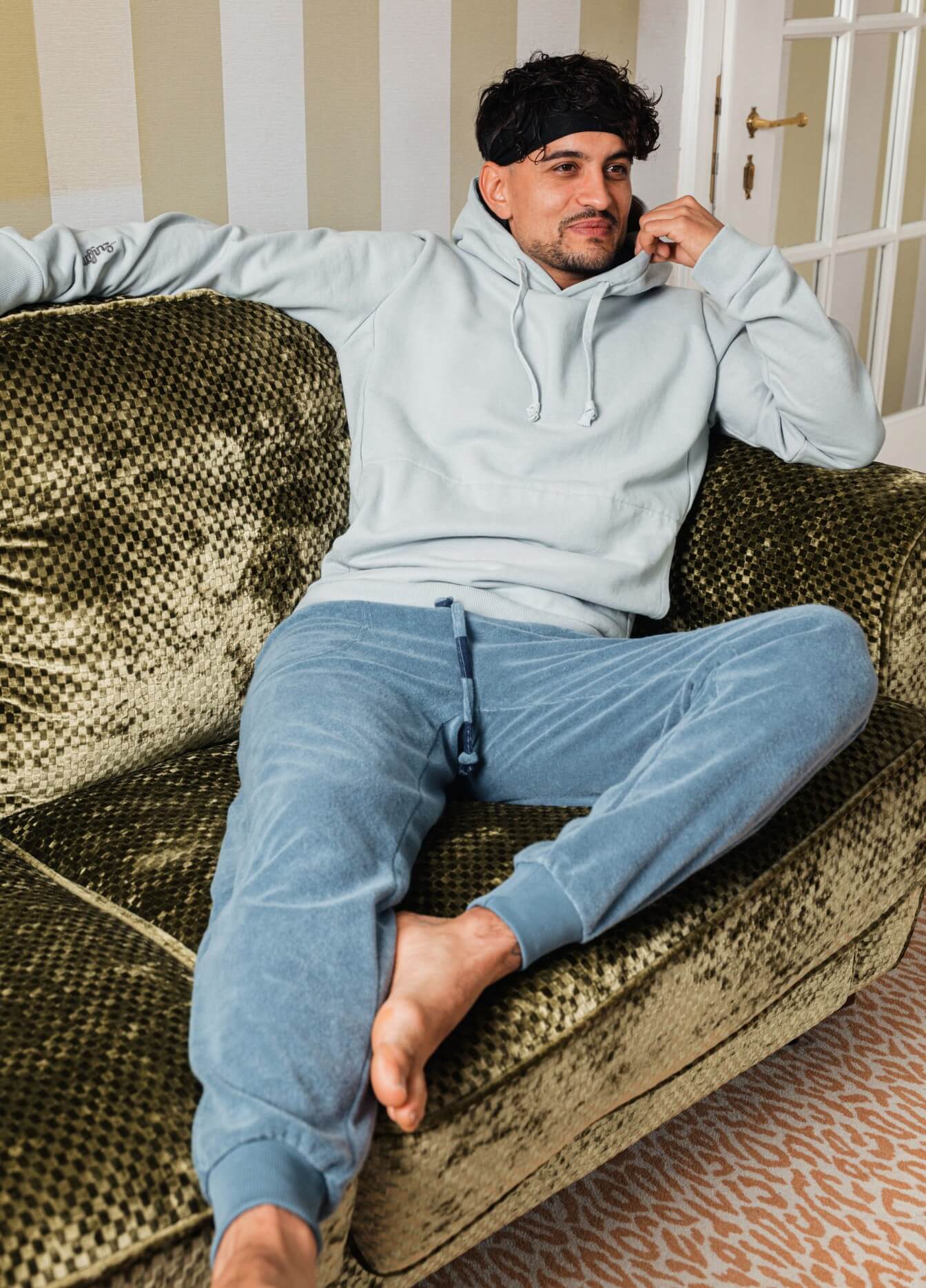 BLUE MIRAGE TOWEL PANTS