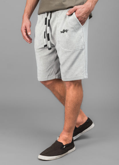 MIRAGE GREY TOWEL SHORTS