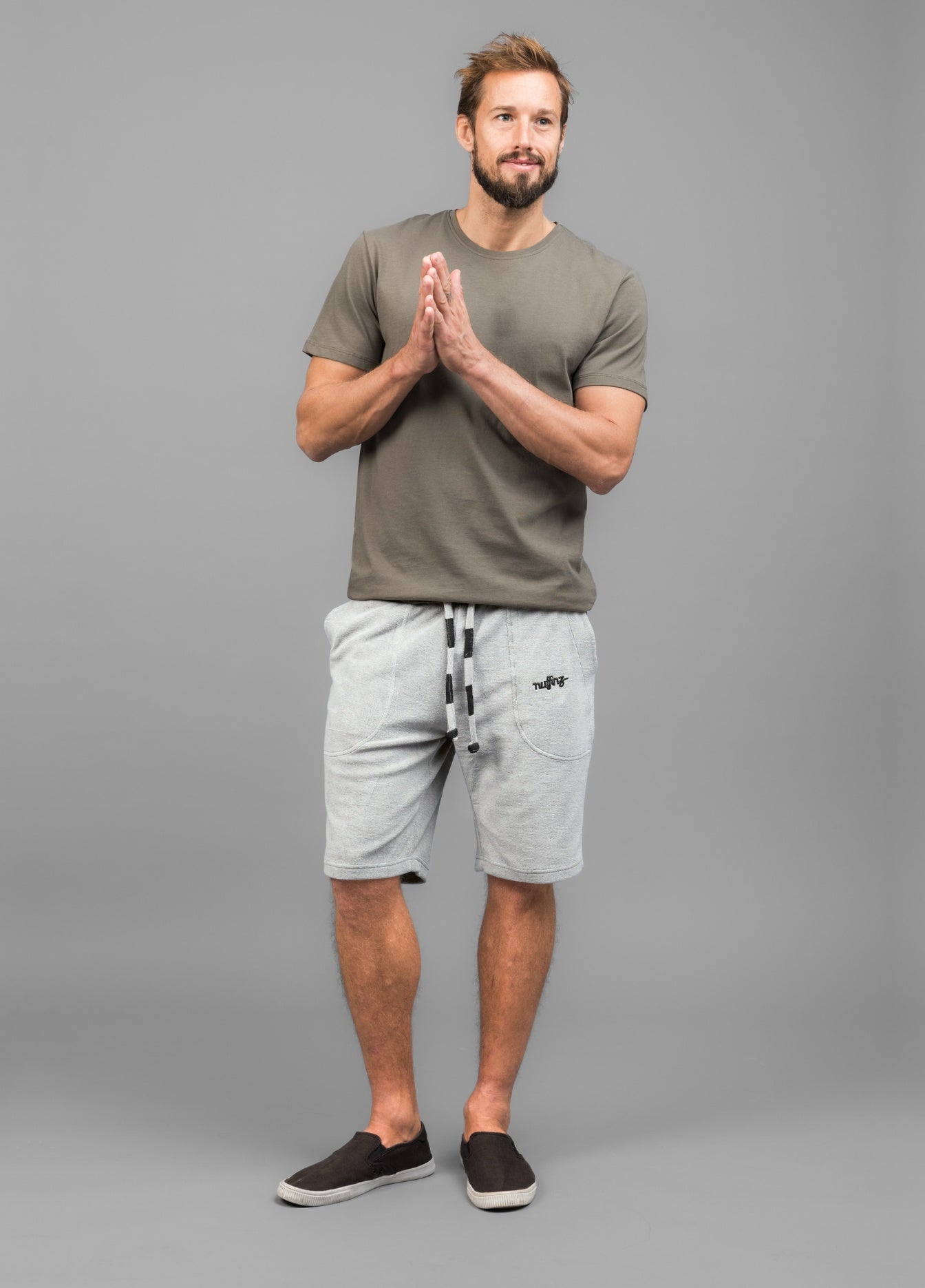 MIRAGE GREY TOWEL SHORTS
