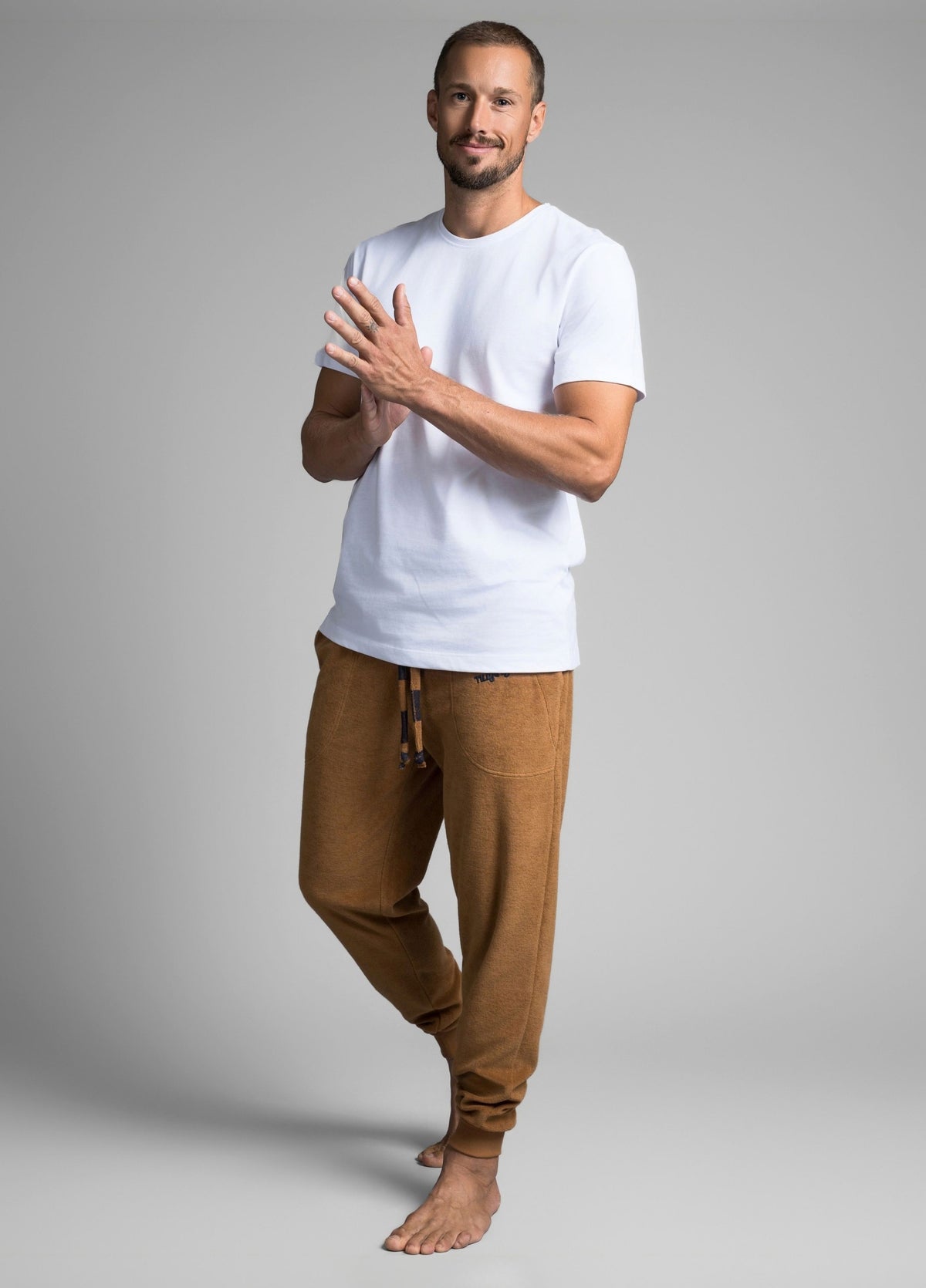 TOBACCO BROWN TOWEL PANTS