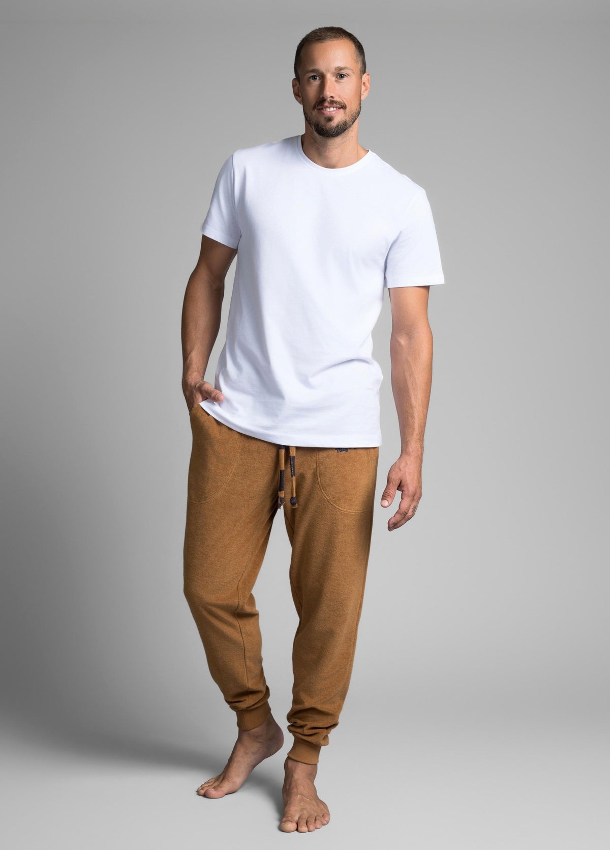 TOBACCO BROWN TOWEL PANTS