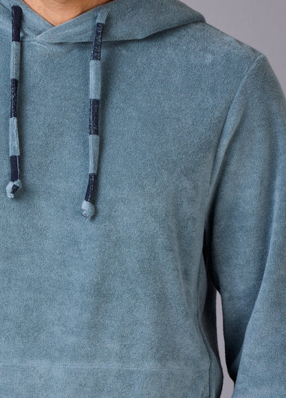 MIRAGE BLUE TOWEL HOODIE