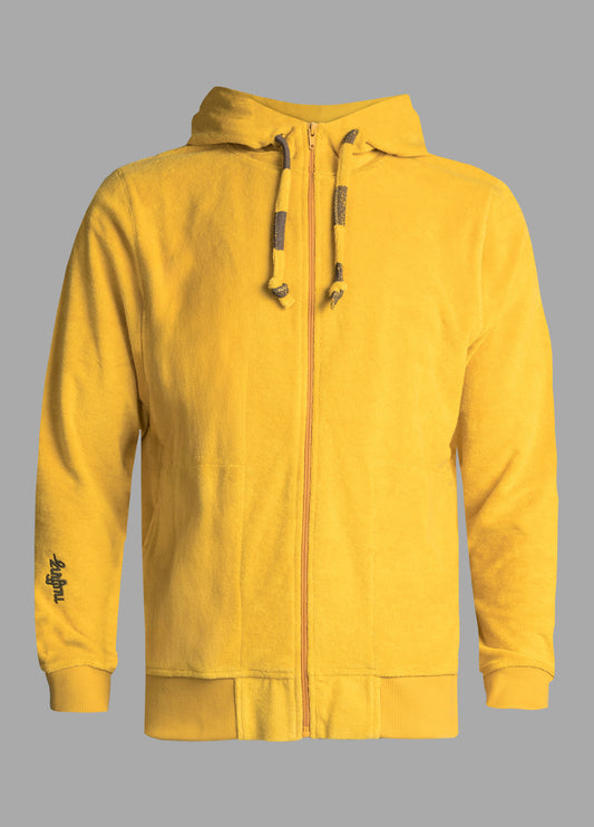 NUGGET GOLD TOWEL ZIP HOODIE